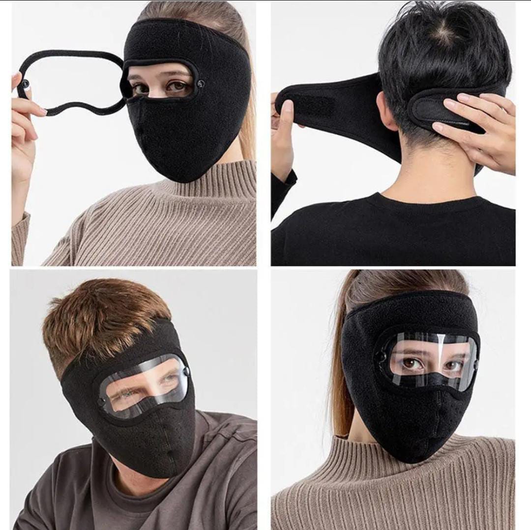 3-in-1 Winter Thermal Facemask with Detachable Eye Shield