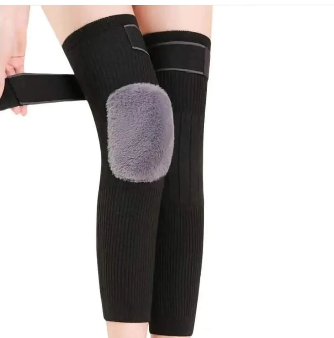 Plush-Lined Thermal Knee Warmers